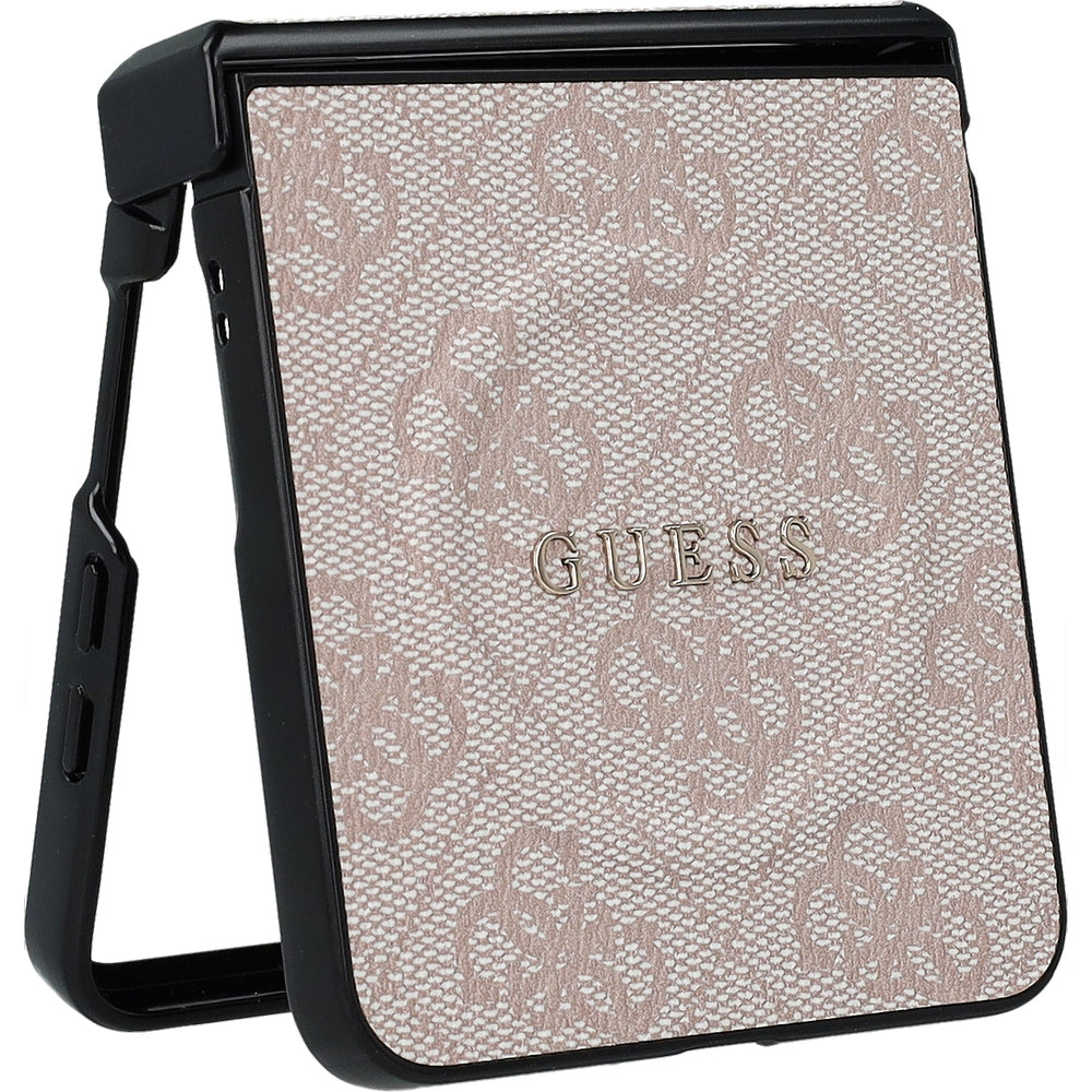 Handyhülle für Galaxy Z Flip7, Guess Hardcase 4G Ring Classic Logo mit MagSafe, Rosa
