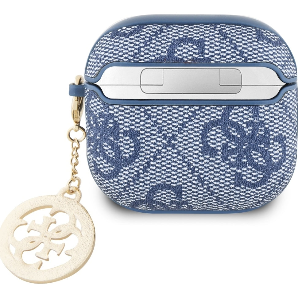 Schutzhülle Guess Strass 4G Charm Case für AirPods 5 / 4, Blau