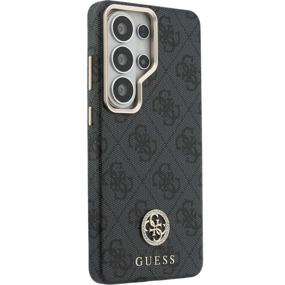 Handyhülle für Galaxy S26 Ultra, Guess Saffiano Logo MagSafe, Schwarz