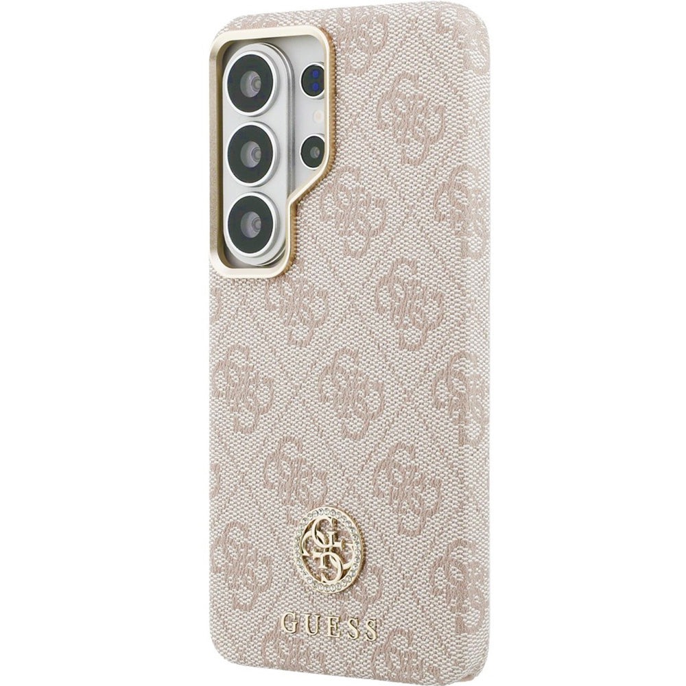 Handyhülle für Galaxy S26 Ultra, Guess Saffiano Logo MagSafe, Rosa