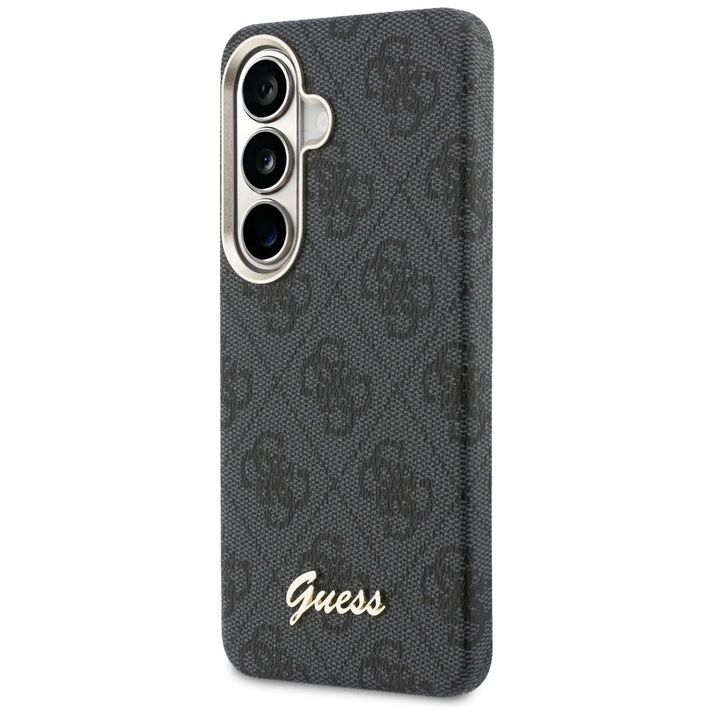 Handyhülle für Galaxy S26, Guess Saffiano Classic Logo MagSafe, Schwarz mit Classic Logo Guess