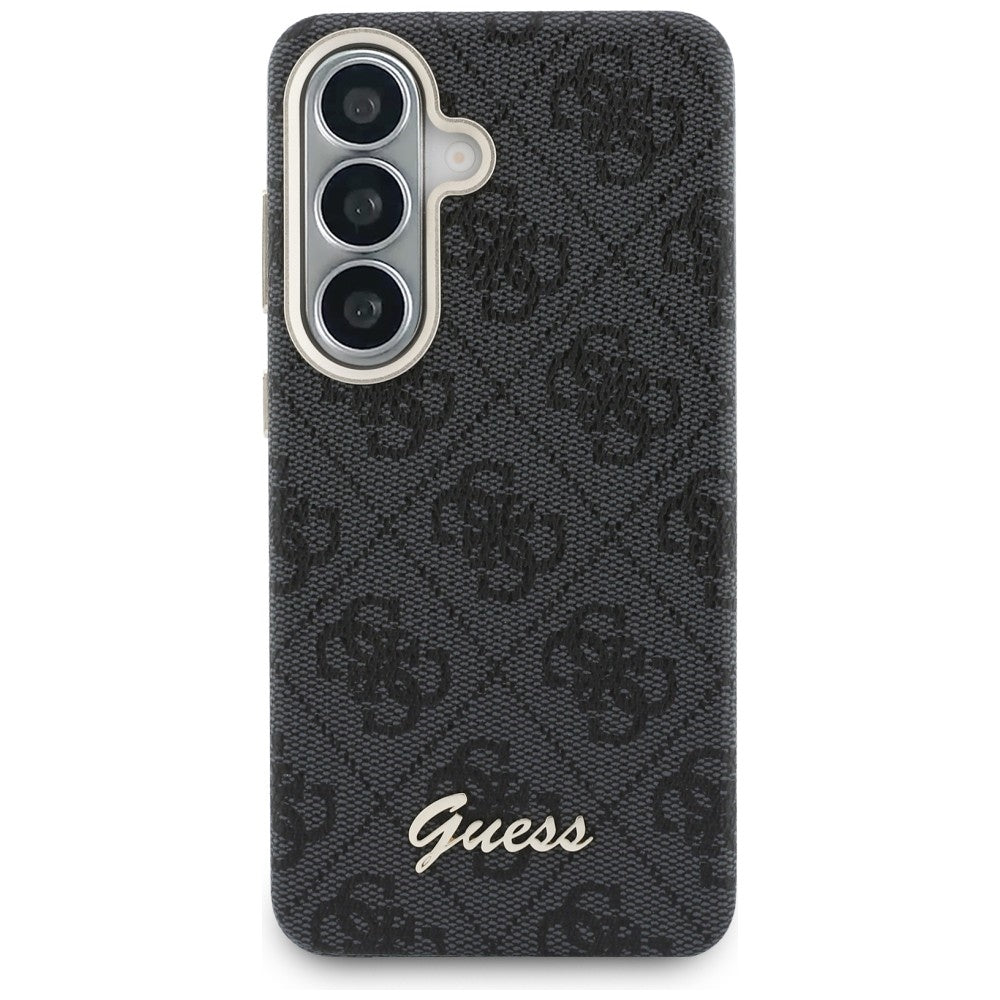Handyhülle für Galaxy S26, Guess Saffiano Classic Logo MagSafe, Schwarz mit Classic Logo Guess