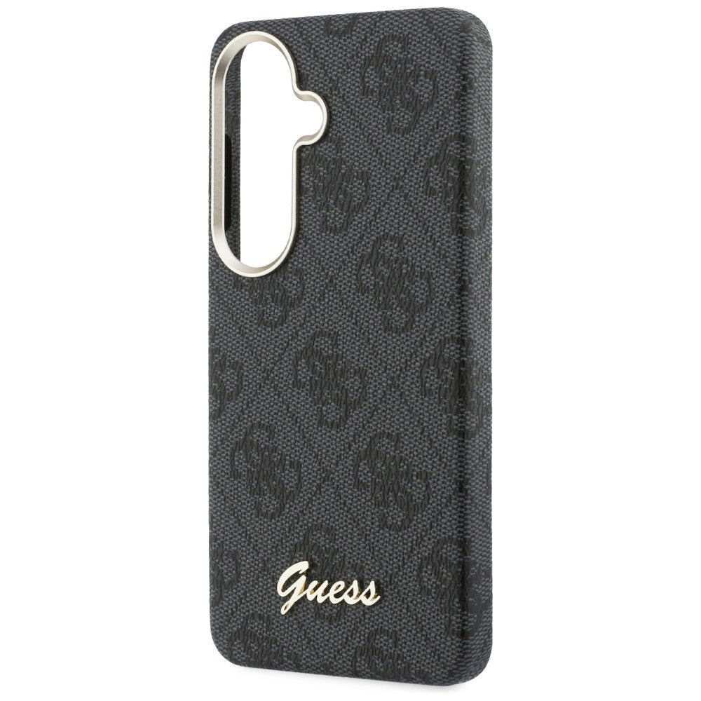 Handyhülle für Galaxy S26, Guess Saffiano Classic Logo MagSafe, Schwarz mit Classic Logo Guess