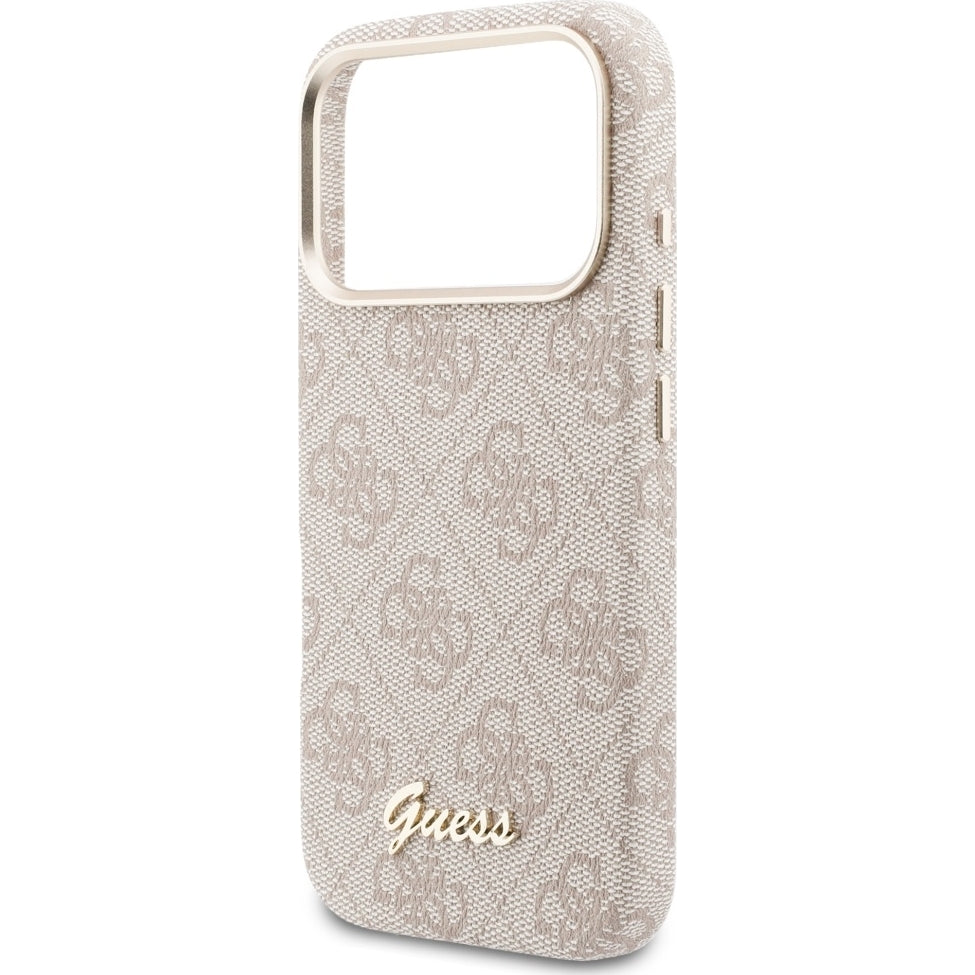 Handyhülle für iPhone 17 Pro Max, Guess Script 4G Logo für MagSafe , Rosa