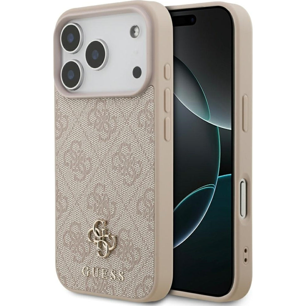 Handyhülle für iPhone 17 Pro Max, Guess Hardcase 4G Small 4G and Classic mit MagSafe, Rosa