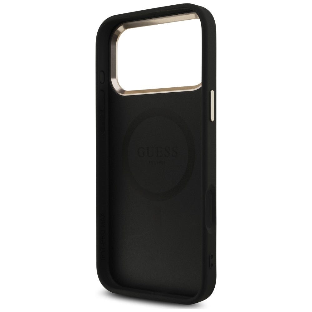 Guess Handyhülle 4G Triangle Logo für iPhone 18 Pro Max / 17 Pro Max, Schwarz (7/8)