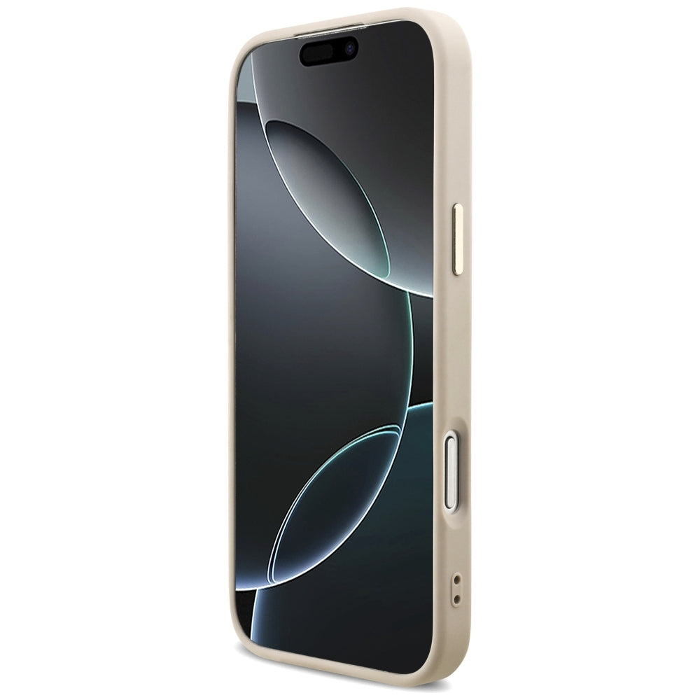 Handyhülle für iPhone 18 Pro Max / 17 Pro Max, Guess 4G Triangle Logo mit MagSafe, Rosa