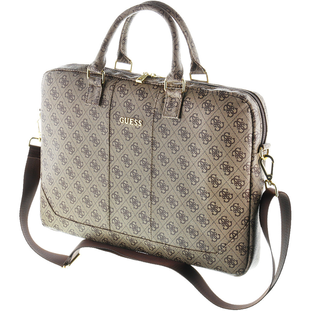 Tasche für Laptops 15'', Guess 4G Uptown, Braun