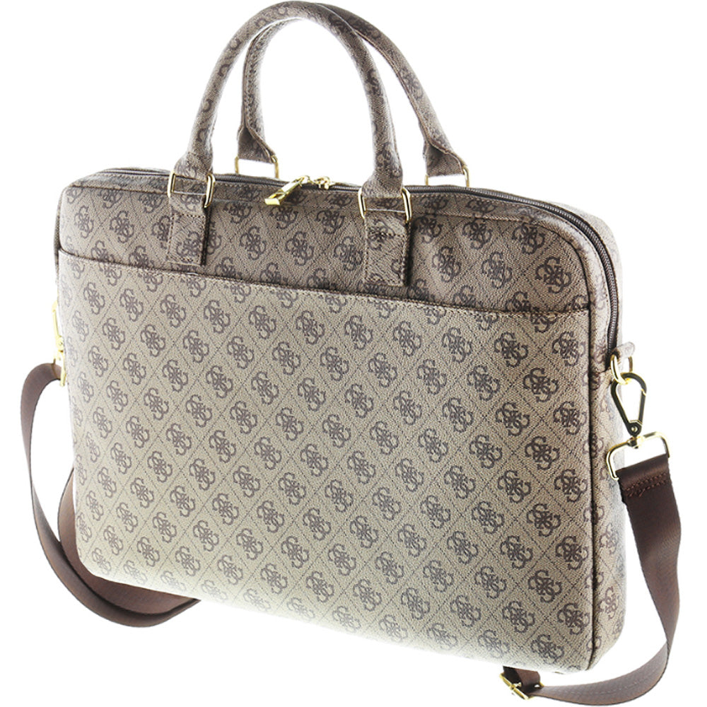 Tasche für Laptops 15'', Guess 4G Uptown, Braun