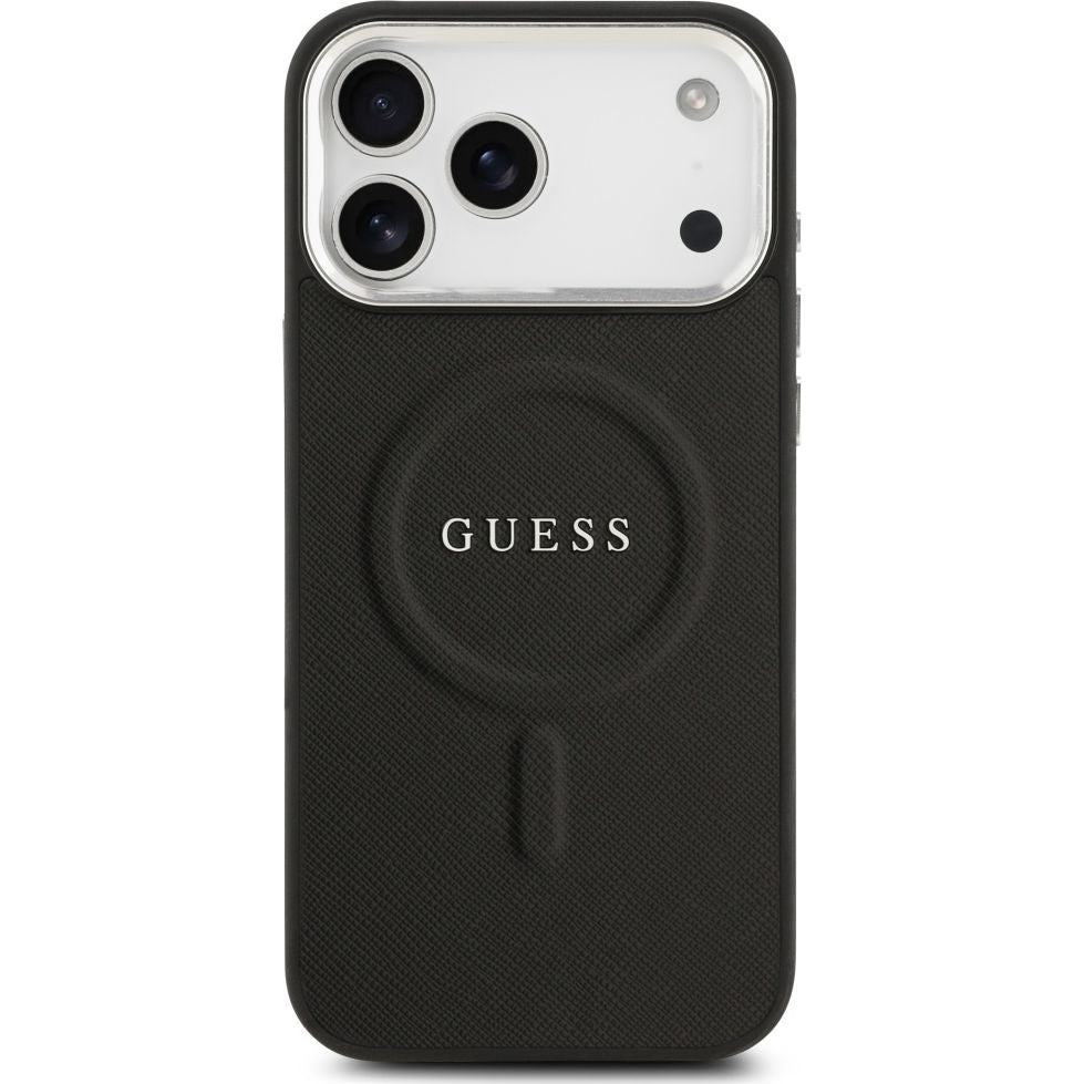 Handyhülle für iPhone 18 Pro Max / 17 Pro Max, Guess Hardcase Classic Logo mit MagSafe, Schwarz