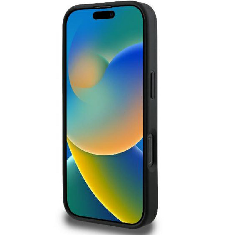 Handyhülle für iPhone 16 Pro Max, Guess Hardcase 4G Big Metal Logo, Schwarz