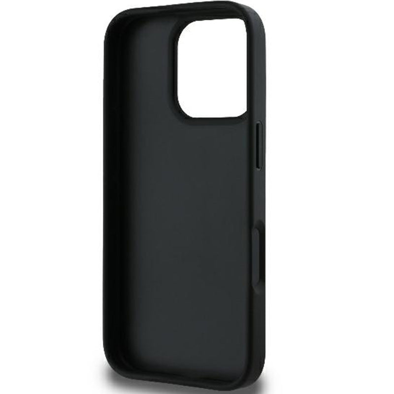 Handyhülle für iPhone 16 Pro Max, Guess Hardcase 4G Big Metal Logo, Schwarz