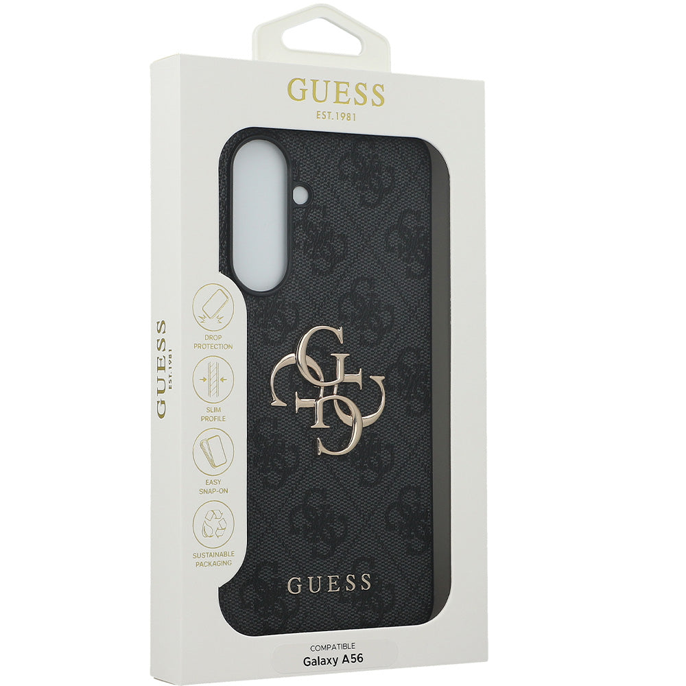 Handyhülle für Galaxy A56 5G, Guess Hardcase 4G Big Metal Logo, Schwarz
