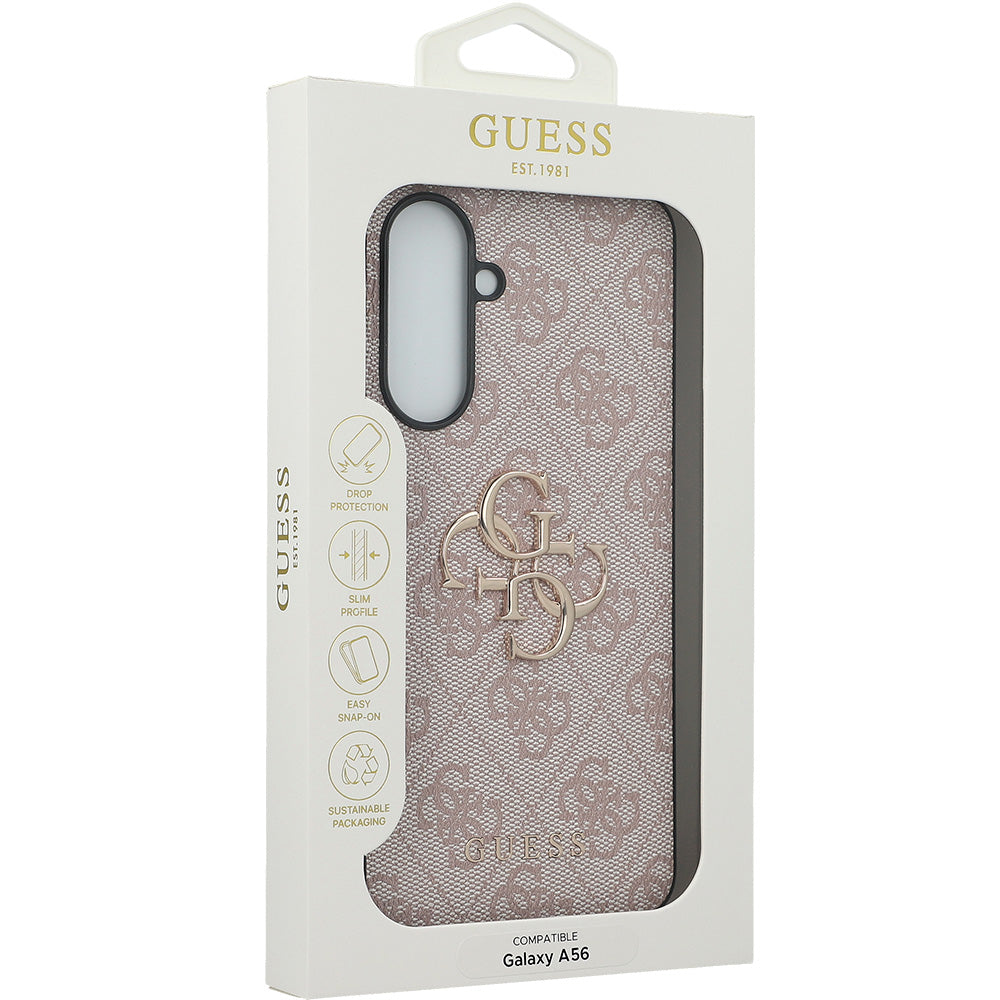 Handyhülle für Galaxy A56 5G, Guess Hardcase 4G Big Metal Logo, Rosa
