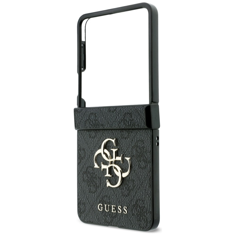 Handyhülle Guess Hardcase 4G Big Metal Logo für Galaxy Z Flip8, Schwarz