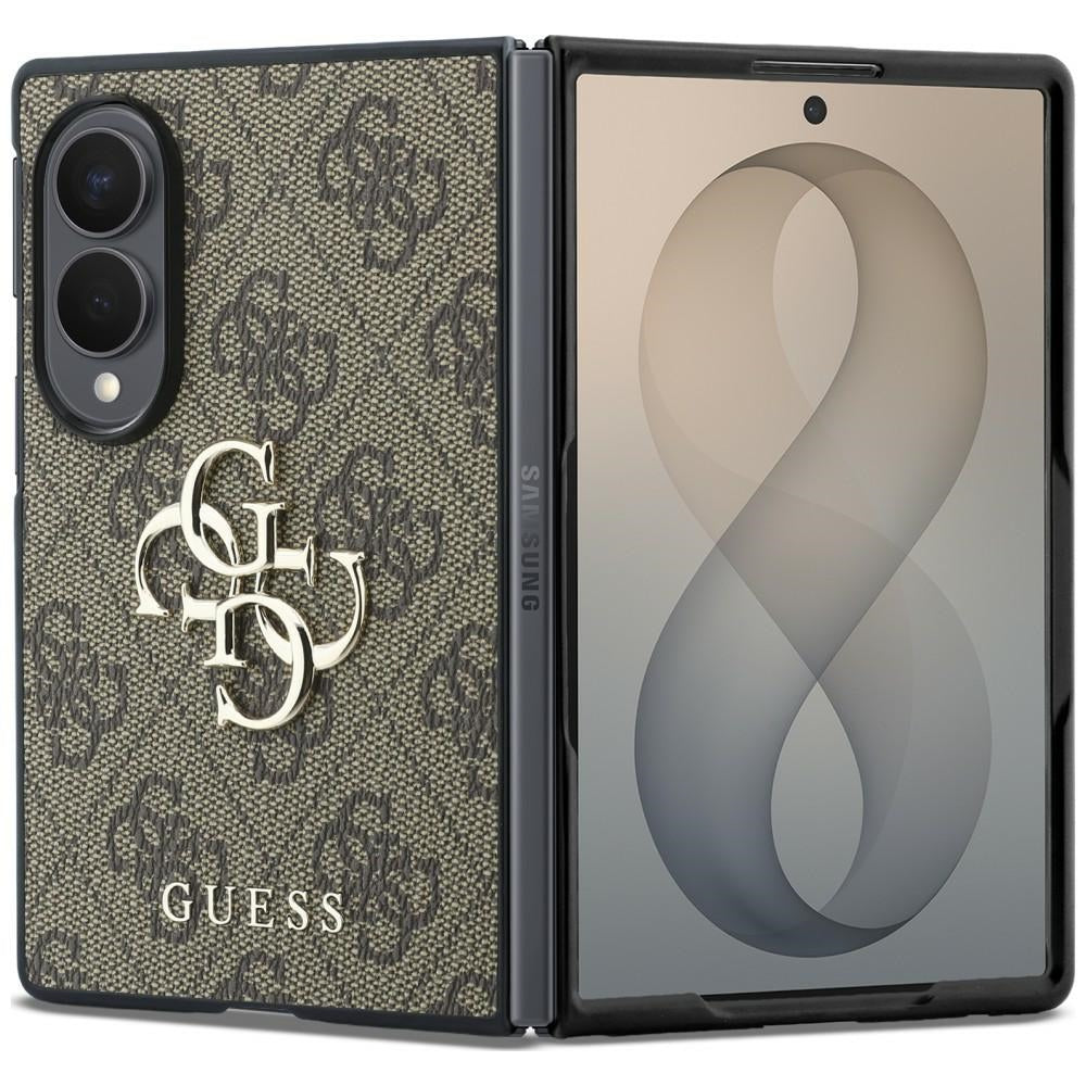 Handyhülle Guess Hardcase 4G Big Metal Logo für Galaxy Z Fold8, Braun