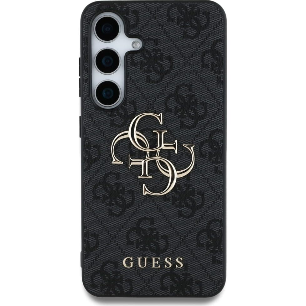 Handyhülle für Galaxy S25, Guess Hardcase 4G Big Metal Logo, Schwarz