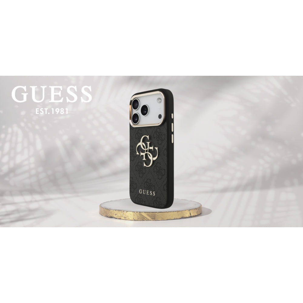 Handyhülle Guess 4G Classic Logo für iPhone 18 Pro / 17 Pro, Schwarz