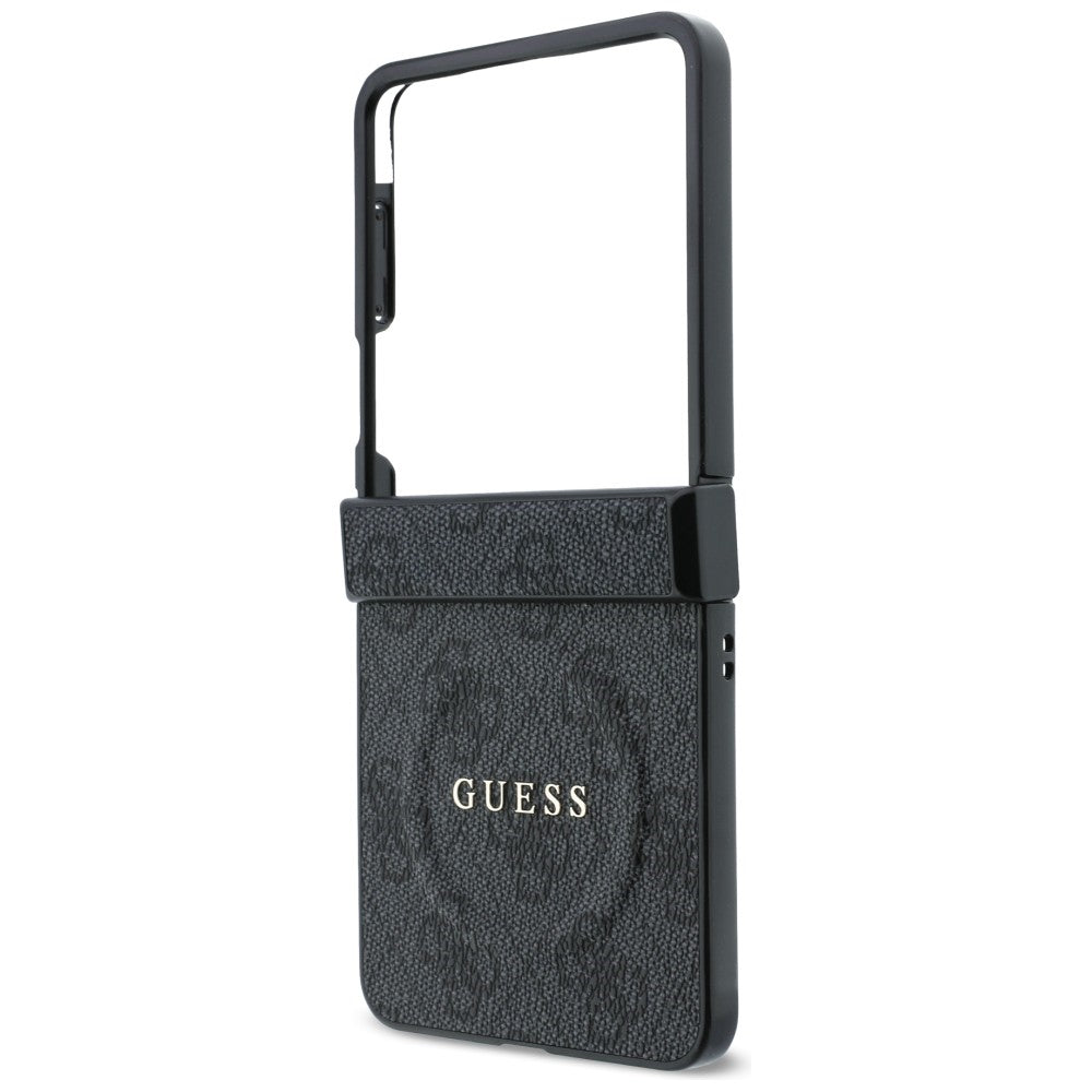 Handyhülle Guess Hardcase 4G Classic MagSafe für Galaxy Z Flip8 mit MagSafe, Schwarz