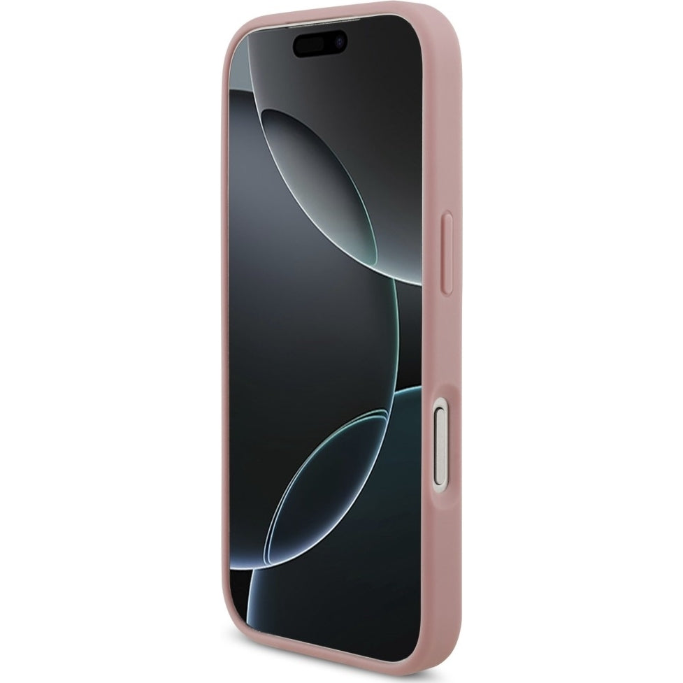 Handyhülle Guess Hardcase Fixed Glitter für iPhone 18 Pro / 17 Pro, Rosa
