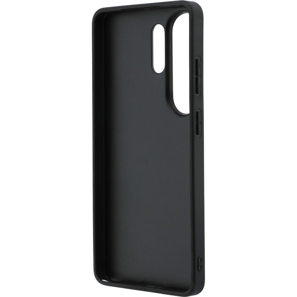 Handyhülle für Galaxy S26 Ultra, Guess Hardcase Leather, Rosa / Schwarz mit Big Logo Guess