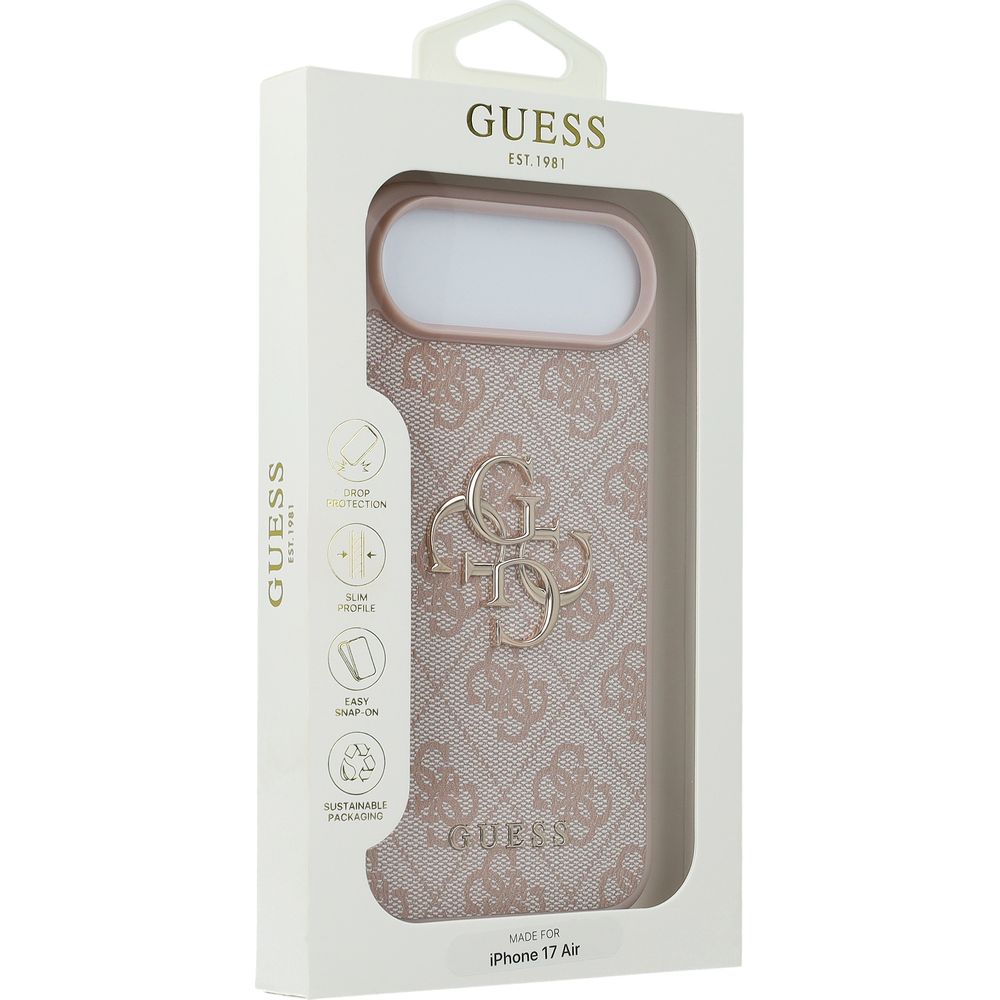 Handyhülle für iPhone Air, Guess Hardcase 4G Big Metal Logo, Rosa