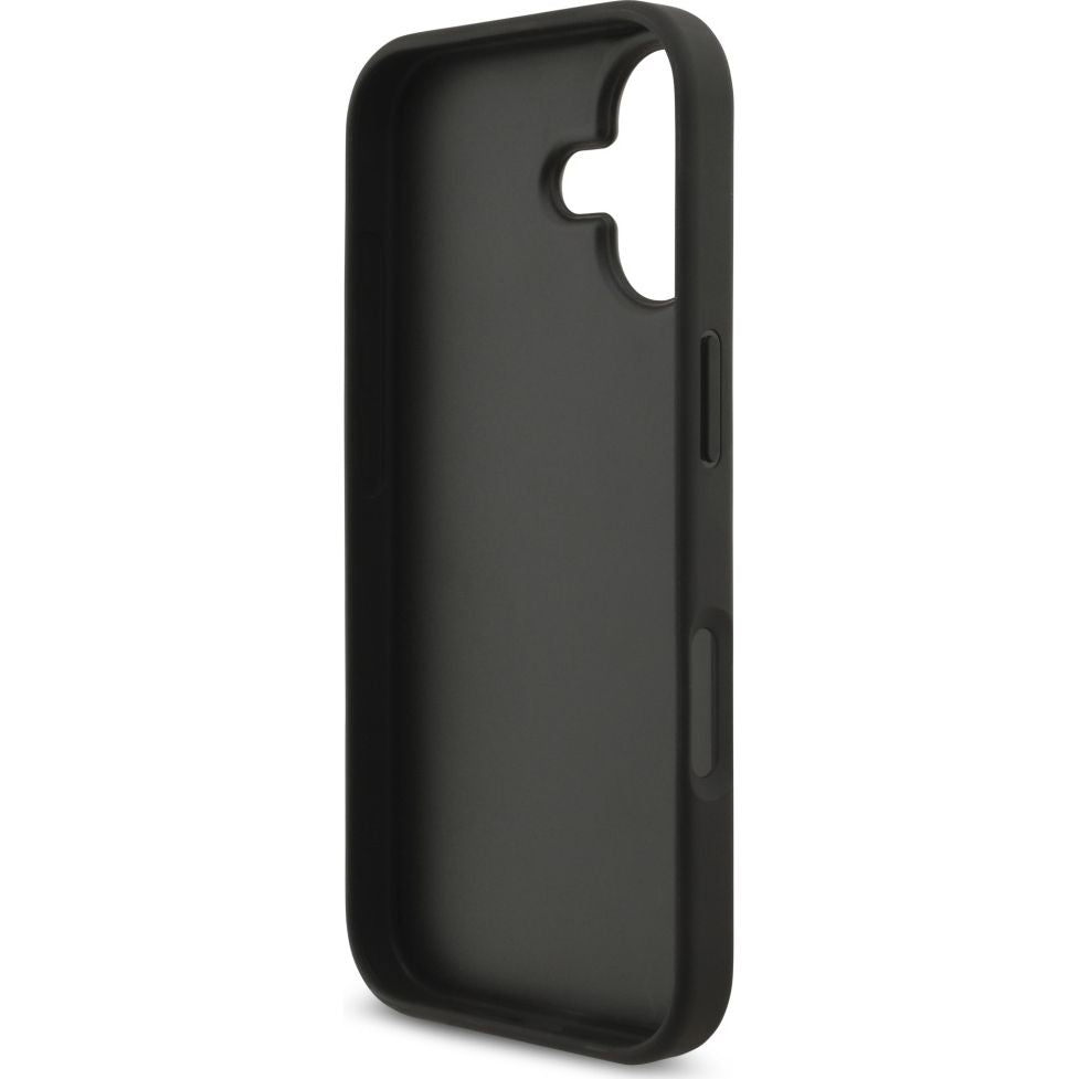 Handyhülle für iPhone 17, Guess Hardcase 4G Big Metal Logo, Schwarz