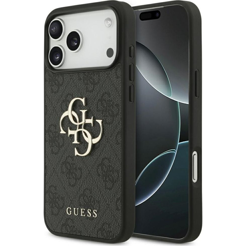 Handyhülle für iPhone 18 Pro Max / 17 Pro Max, Guess Hardcase 4G Big Metal Logo, Schwarz