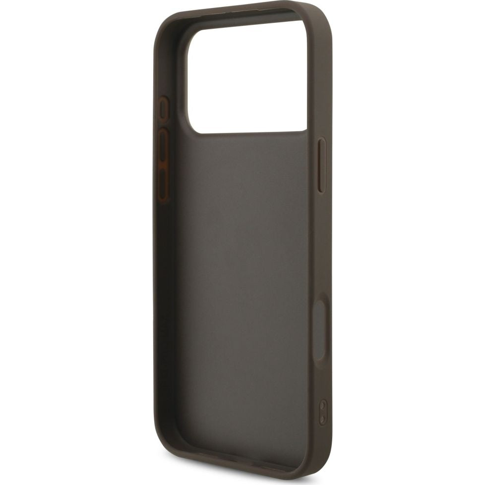 Handyhülle für iPhone 18 Pro Max / 17 Pro Max, Guess Hardcase 4G Big Metal Logo, Braun