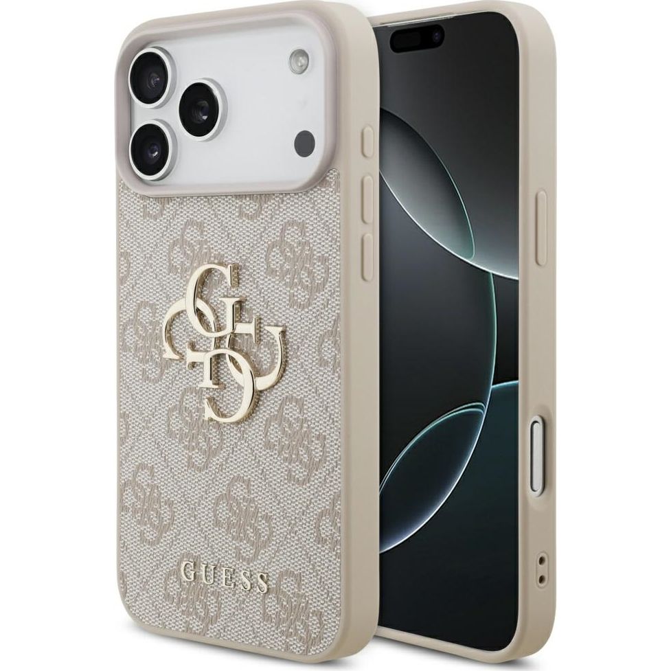 Handyhülle für iPhone 18 Pro Max / 17 Pro Max, Guess Hardcase 4G Big Metal Logo, Rosa