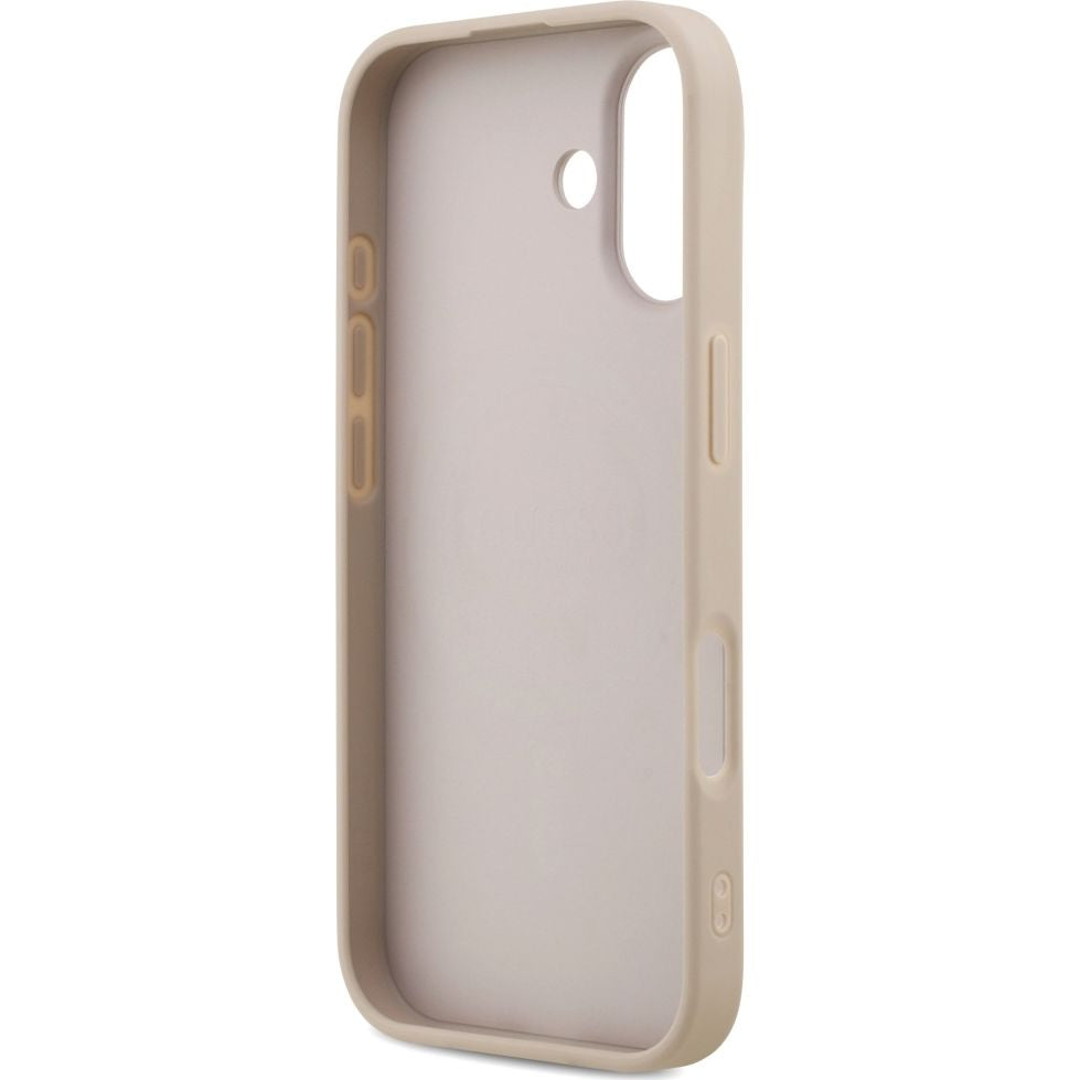 Handyhülle für iPhone 17, Guess Hardcase 4G Ring Classic Logo mit MagSafe, Rosa