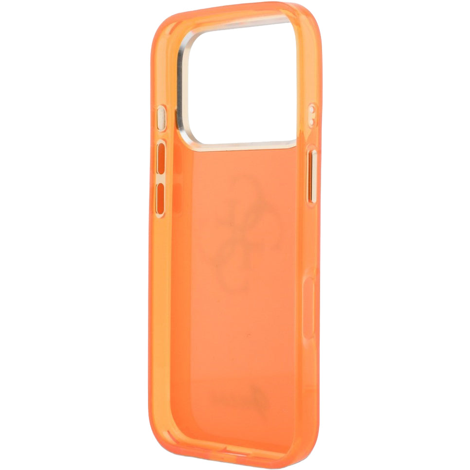 Handyhülle für iPhone 17 Pro Max, Guess IML Logo, Orange mit Big Logo
