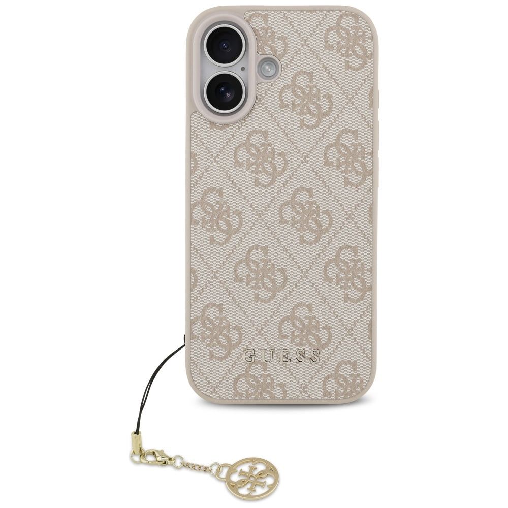 Handyhülle für iPhone 17, Guess 4G Charms Collection, Rosa