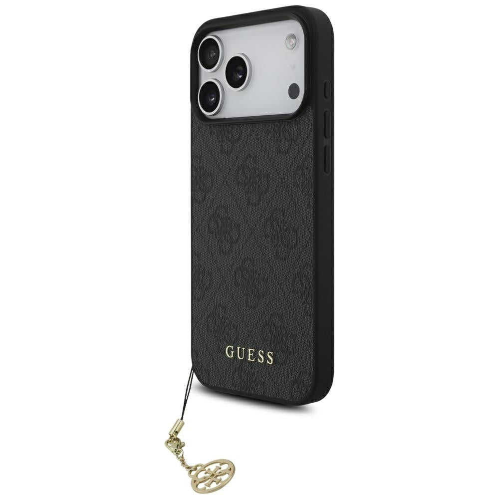 Handyhülle für iPhone 18 Pro Max / 17 Pro Max, Guess 4G Charms Collection, Schwarz