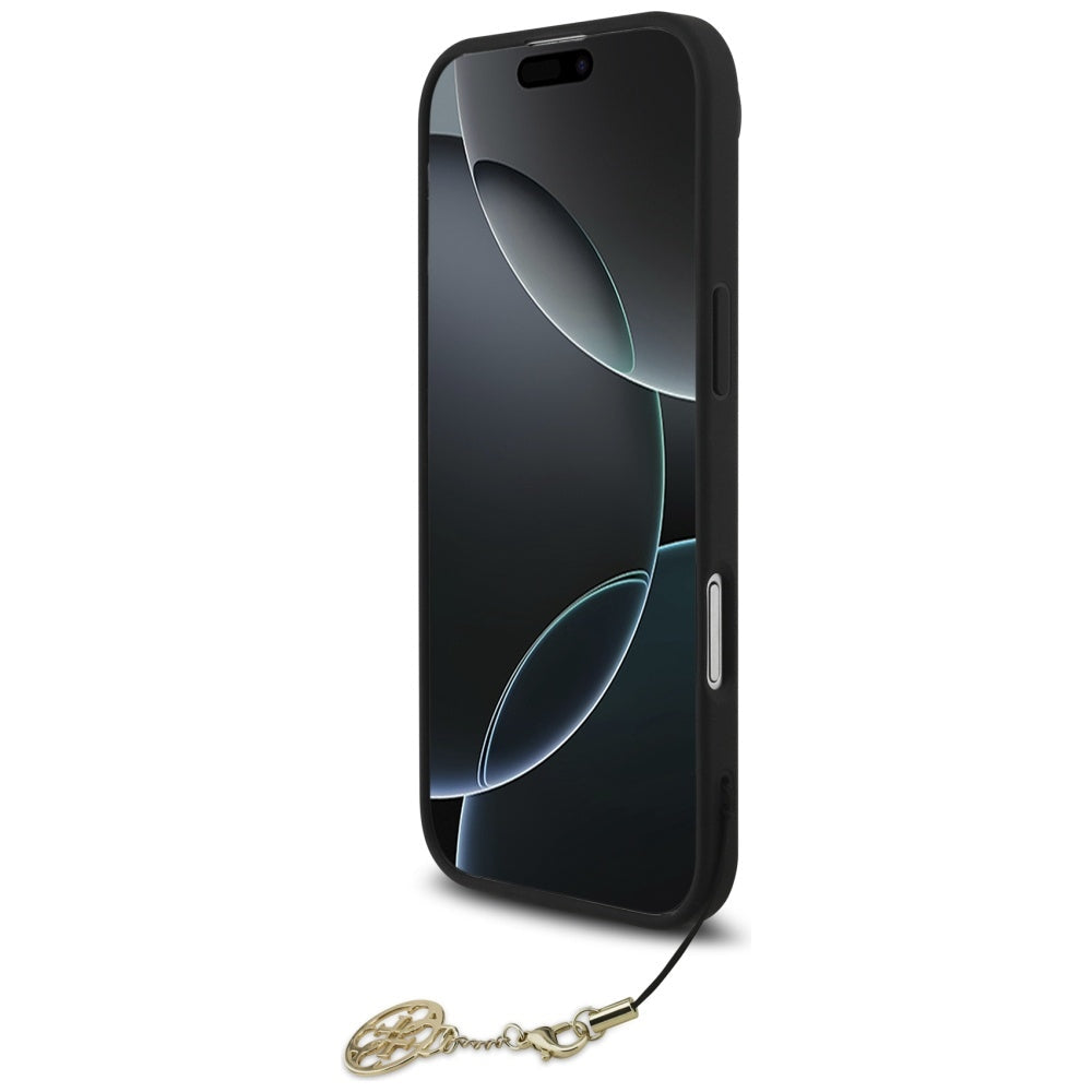 Handyhülle für iPhone Air, Guess 4G Charms Collection, Schwarz