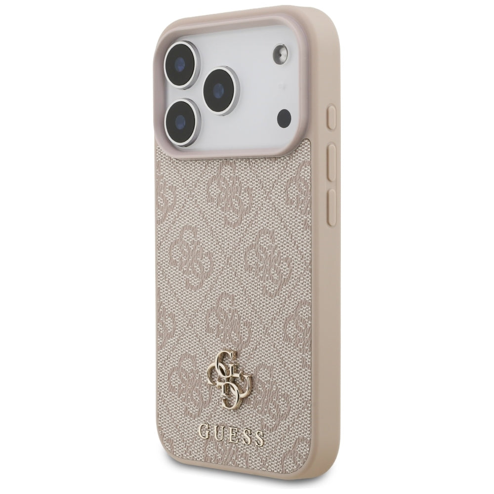 Handyhülle für iPhone 18 Pro / 17 Pro, Guess 4G Small Classic Logo mit MagSafe, Rosa