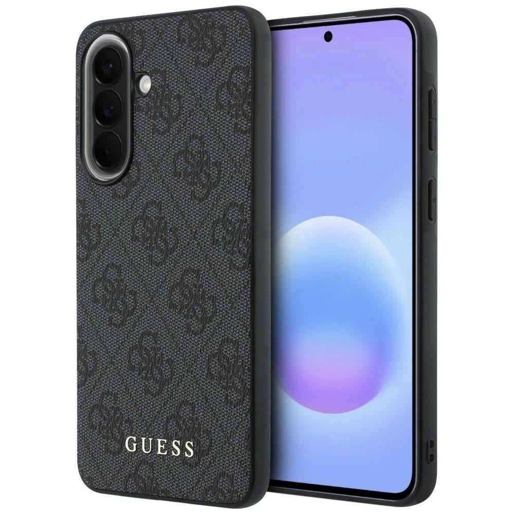 Handyhülle für Galaxy A57 5G, Guess Hardcase Leather, Schwarz