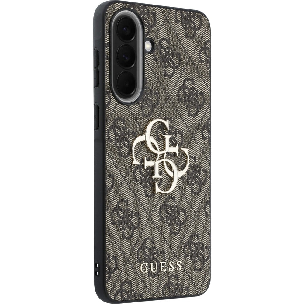 Handyhülle für Galaxy A57 5G, Guess Hardcase Leather, Braun