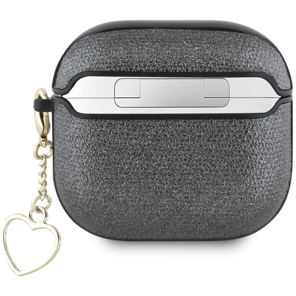 Schutzhülle für AirPods 5 / 4, Guess Metallic Script Charm, Schwarz