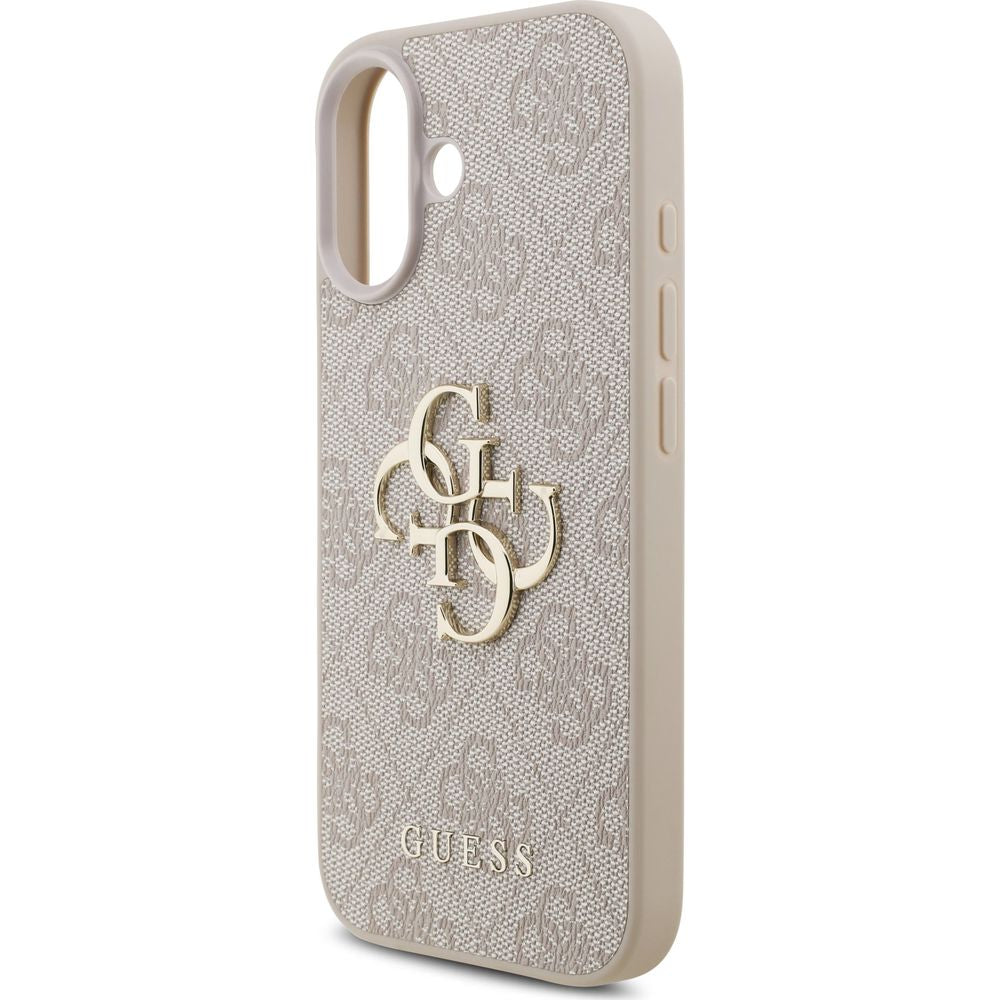 Handyhülle für iPhone 17, Guess Hardcase 4G Big Metal Logo, Rosa