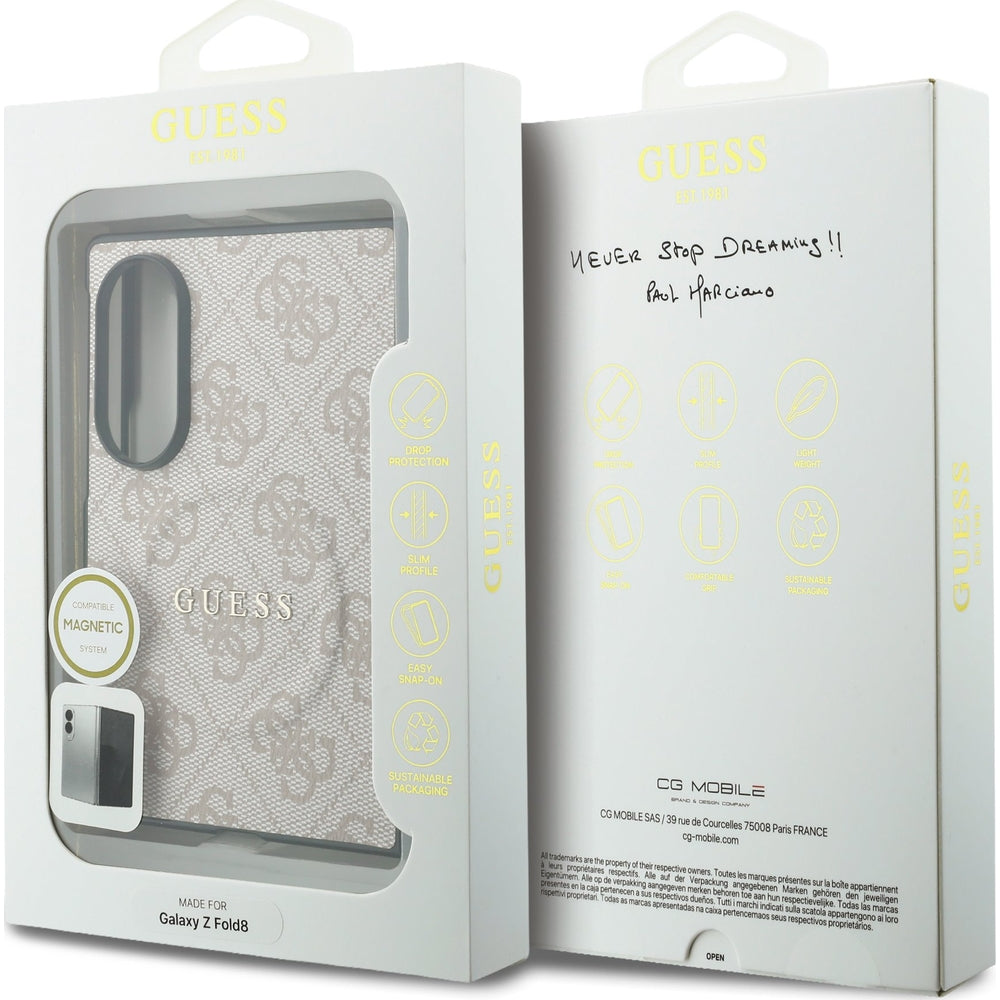 Handyhülle Guess Hardcase 4G Classic für Galaxy Z Fold8 mit MagSafe, Rosa