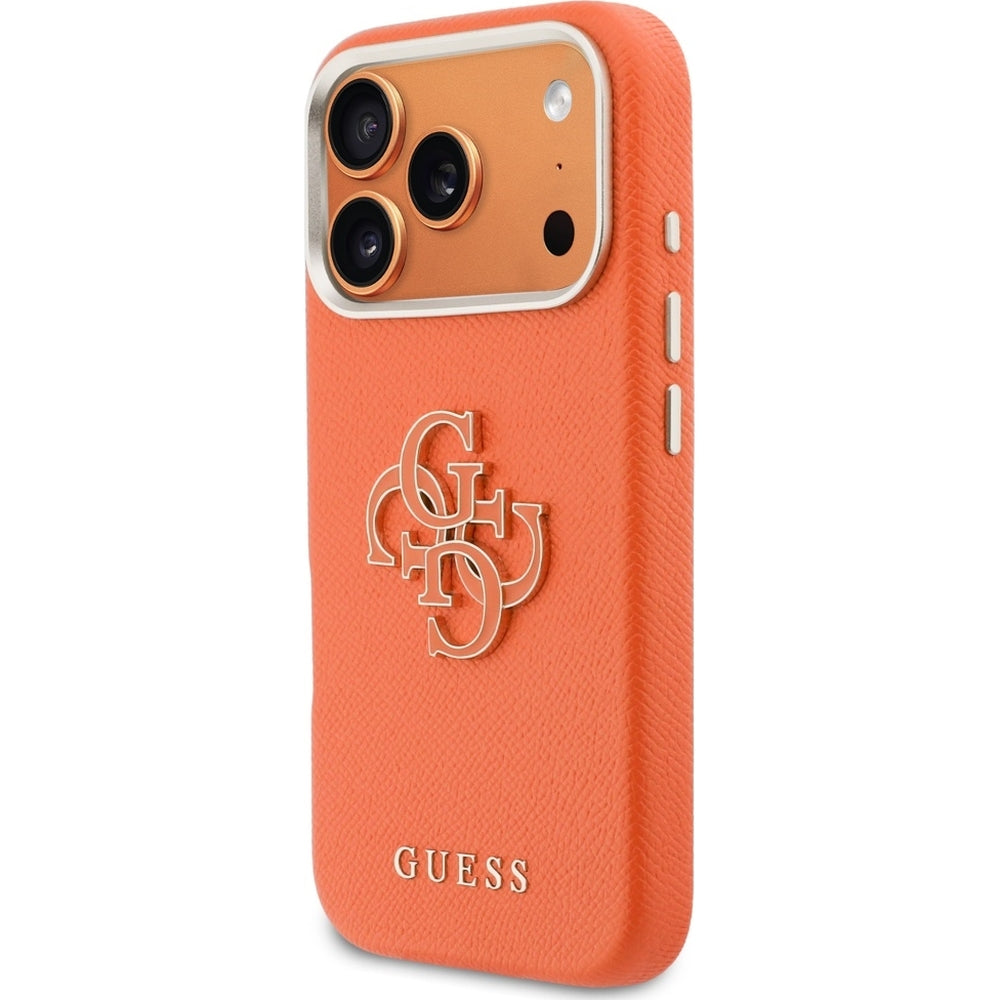 Handyhülle für iPhone 18 Pro / 17 Pro, Guess FW Resin Logo, Orange