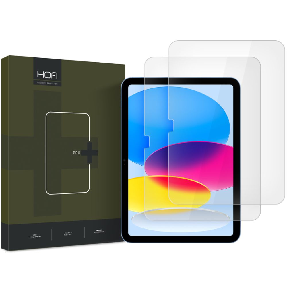 Gehärtetes Glas für iPad 10 gen. 2022, Hofi Glass Pro+, 2 Stück