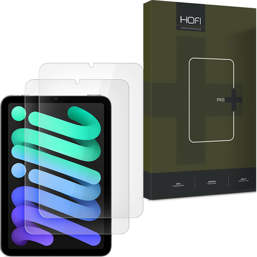 Gehärtetes Glas für iPad Mini 7 gen. 2024 / iPad Mini 6 gen. 2021, Hofi Glass Pro+, 2 Stück