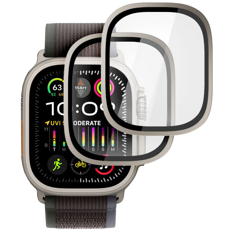 Gehärtetes Glas für Apple Watch Ultra 4/3/2/1 49 mm Hofi Glass Ring, Titan