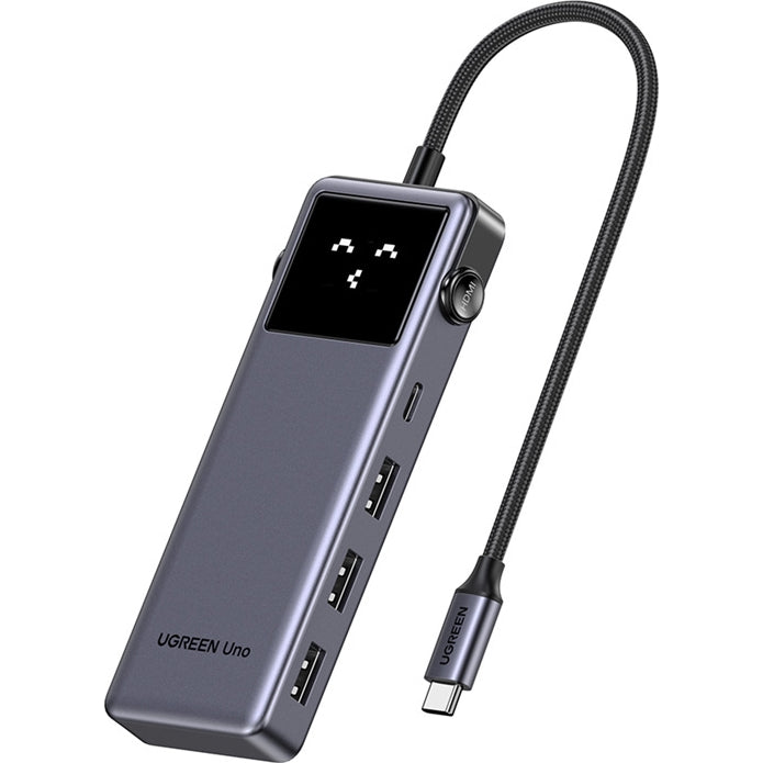 HUB 6in1, HDMI 4K/60Hz, 3x USB-A, USB-C, USB-C PD 100W, 5 Gb/s, Ugreen CM889, Grau