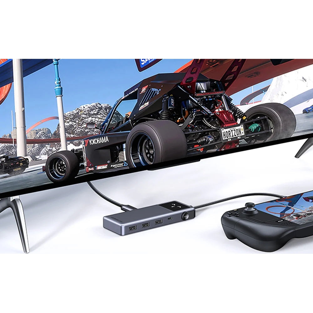 HUB 6in1, HDMI 4K/60Hz, 3x USB-A, USB-C, USB-C PD 100W, 5 Gb/s, Ugreen CM889, Grau