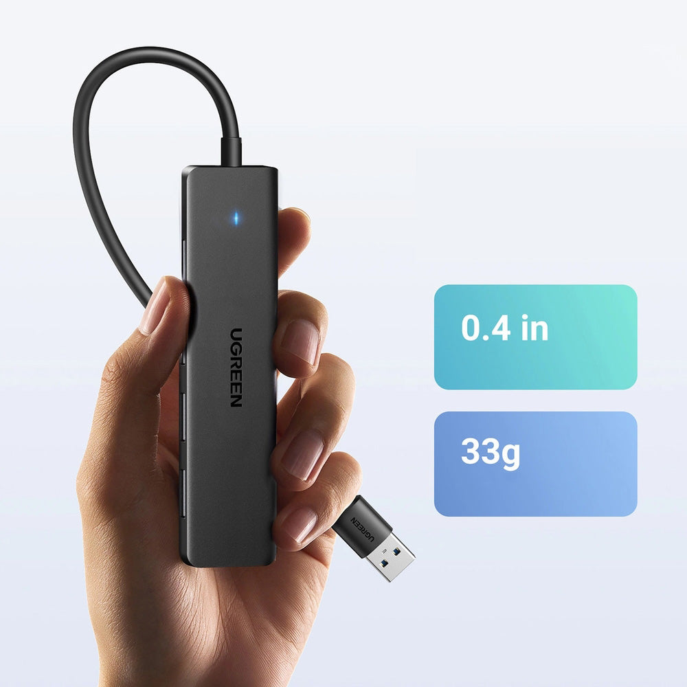 Hub USB-A - 4x USB 3.0, Ugreen CM319, Schwarz