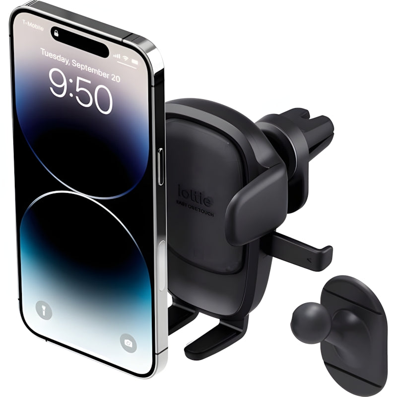 Auto Handyhalterung für Lüftungsgitter / Cockpit, iOttie Easy One Touch 6 Air Vent & Flush, Schwarz