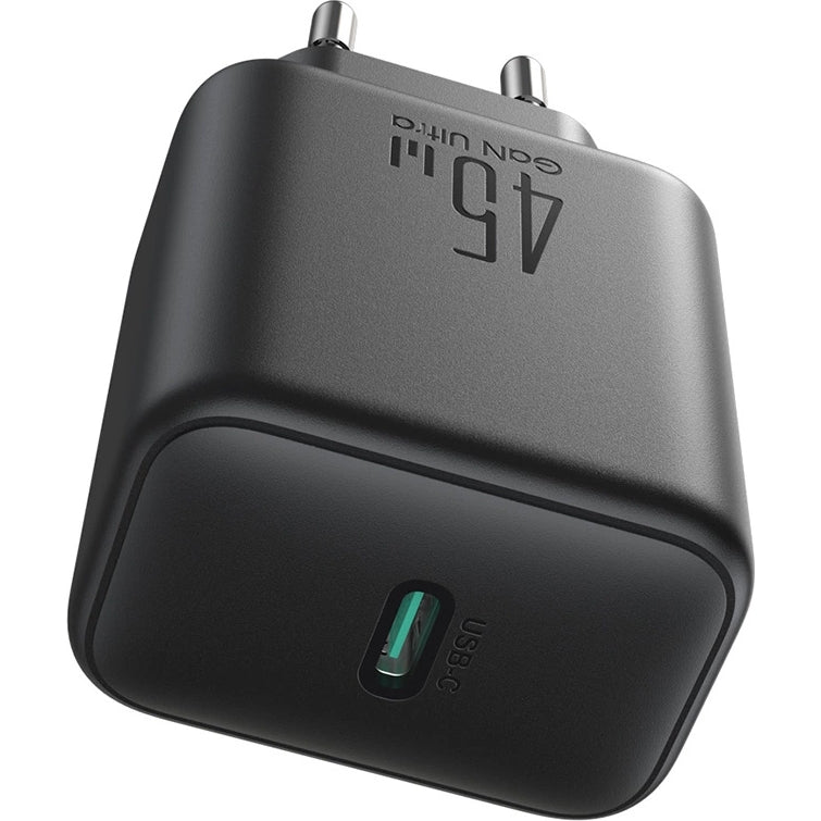 GaN-Ladegerät, Joyroom JR-TCG13, 1x USB-C 45W PD 3.0/QC 3.0, Schwarz